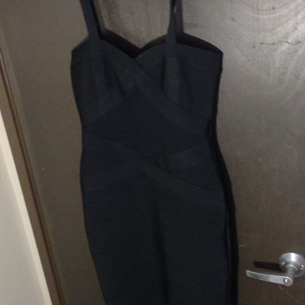 Black bandage dress